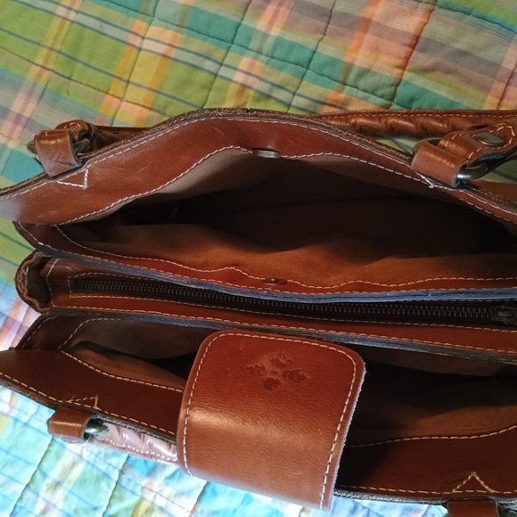 Patricia Nash Brown Leather Handbag - Picture 6 of 8